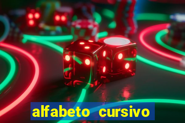 alfabeto cursivo pontilhado para imprimir pdf